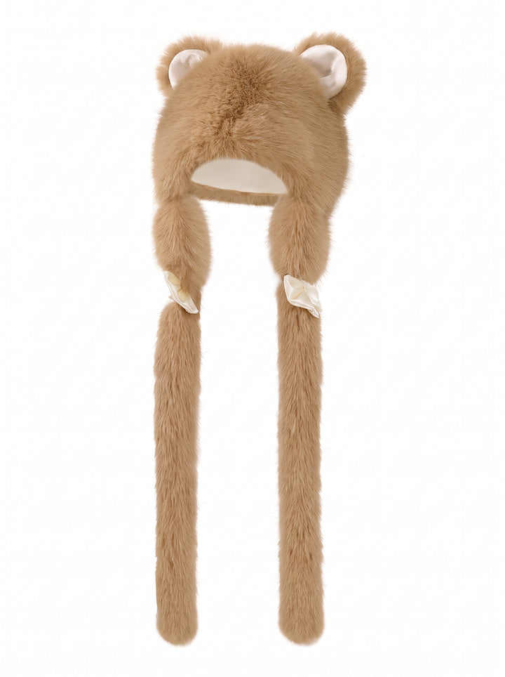 Fluffy Cute Bear Ear Hat