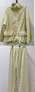 Cozy Plush Zip Up Lounge Set