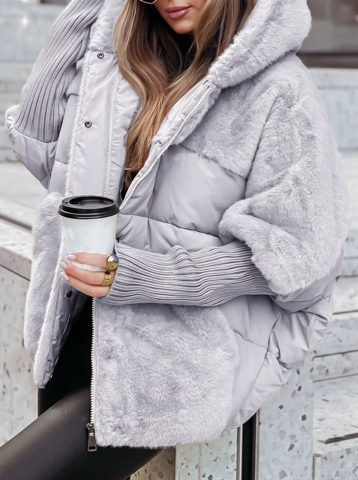 Cozy Faux Fur Hooded Puffer Jacket