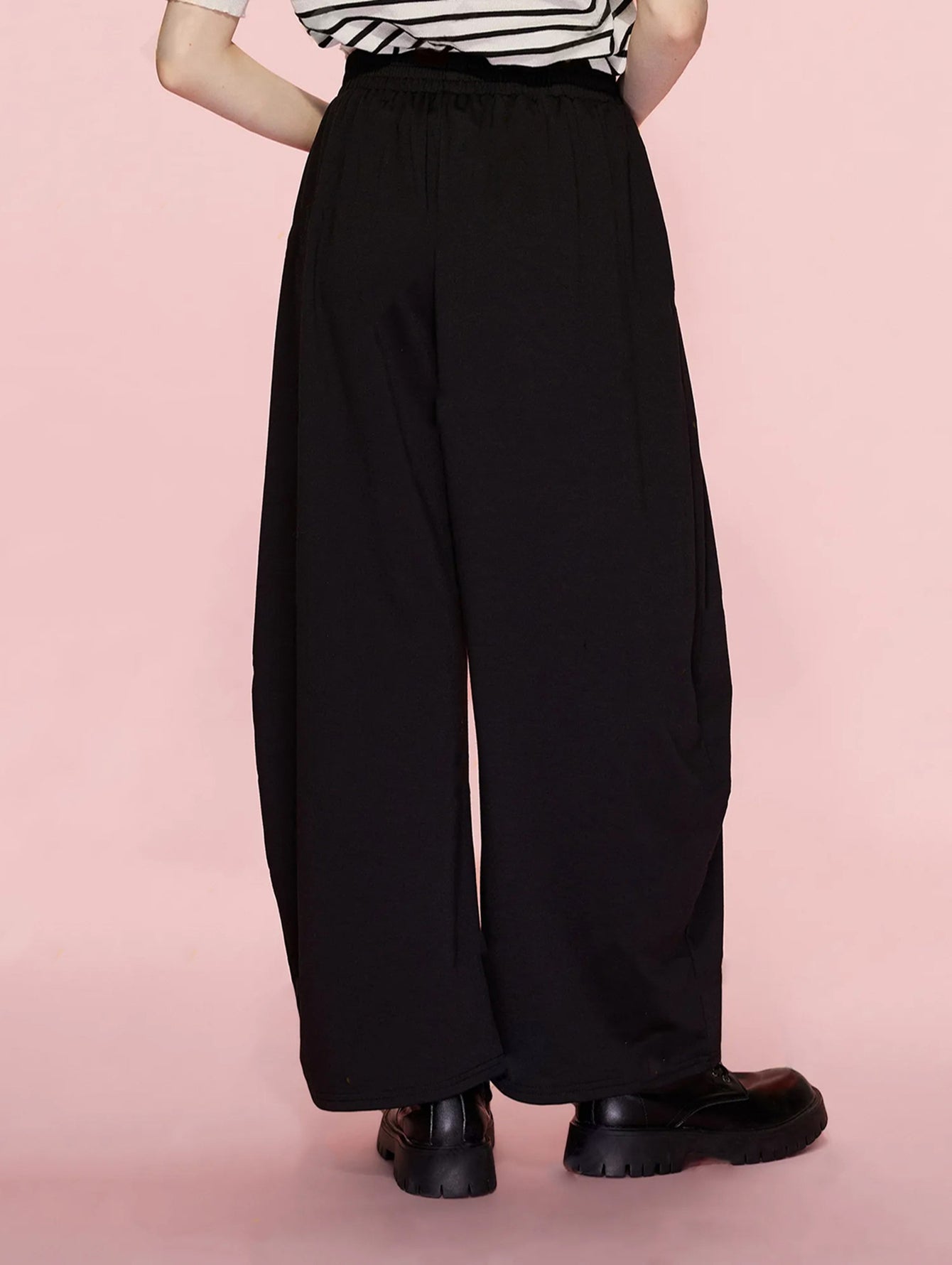 High Waisted Pleated Wide Leg Pants