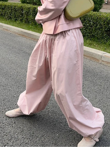 High Waisted Pleated Balloon Pants