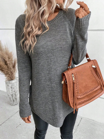 Cozy Side Tie Knit Sweater