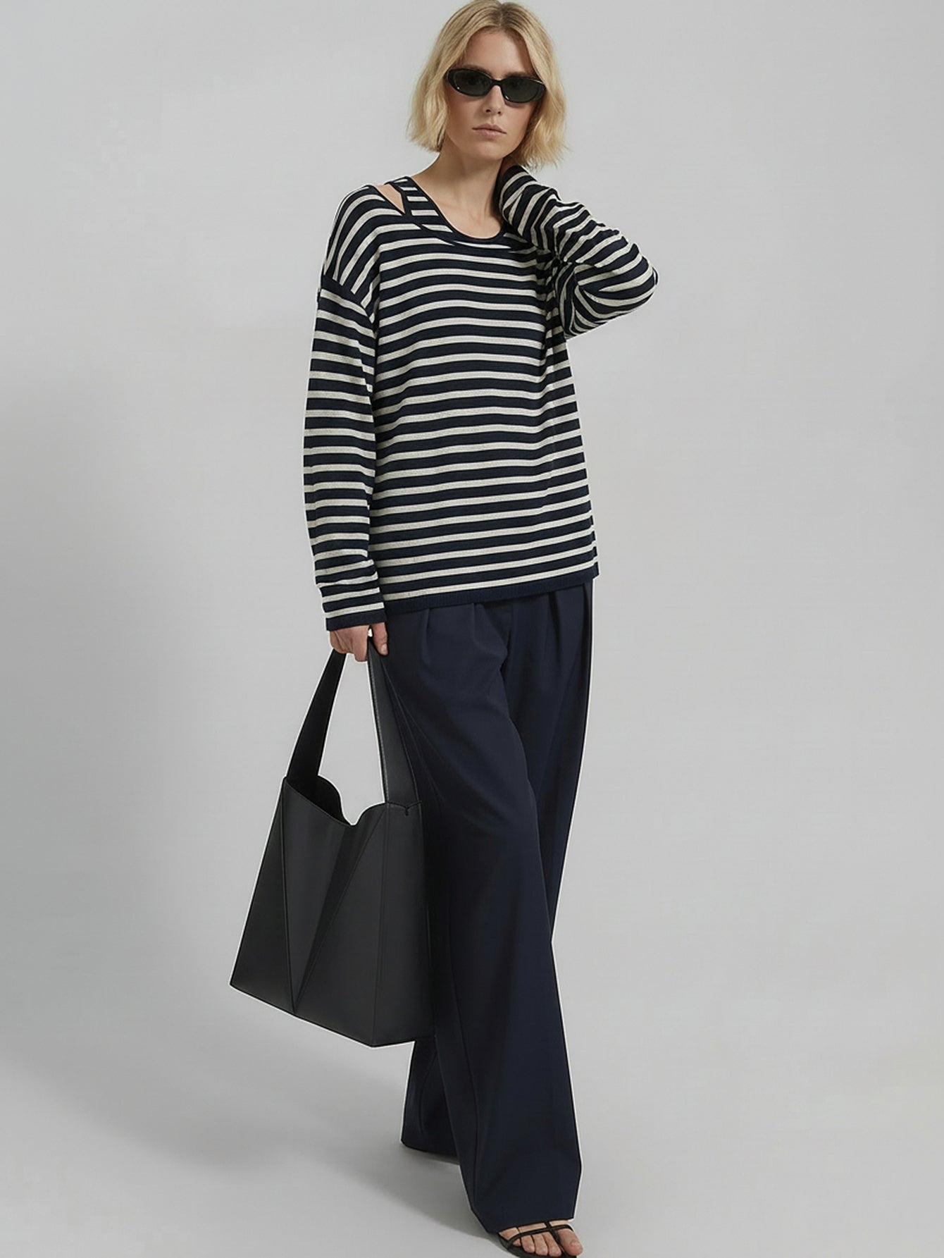 Loose Wool Sweater with Tank