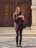 Oversized Cable Knit Sweater Dress