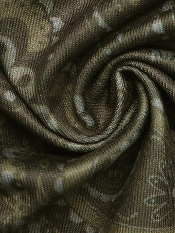 Paisley Print Strapless Bandana Top