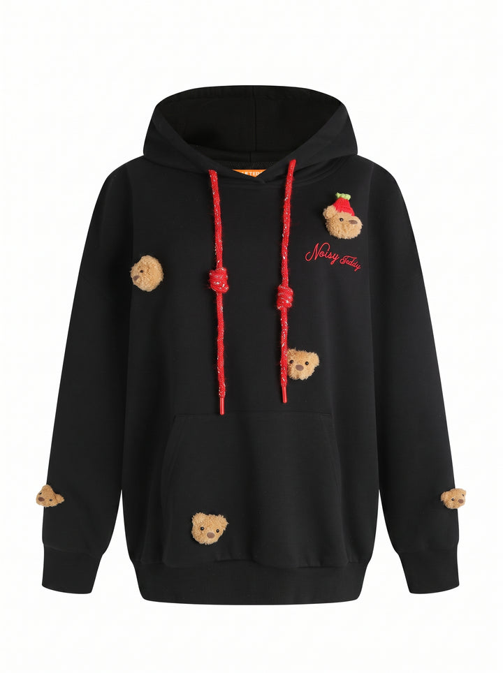 Cute Teddy Bear Graphic Hoodie