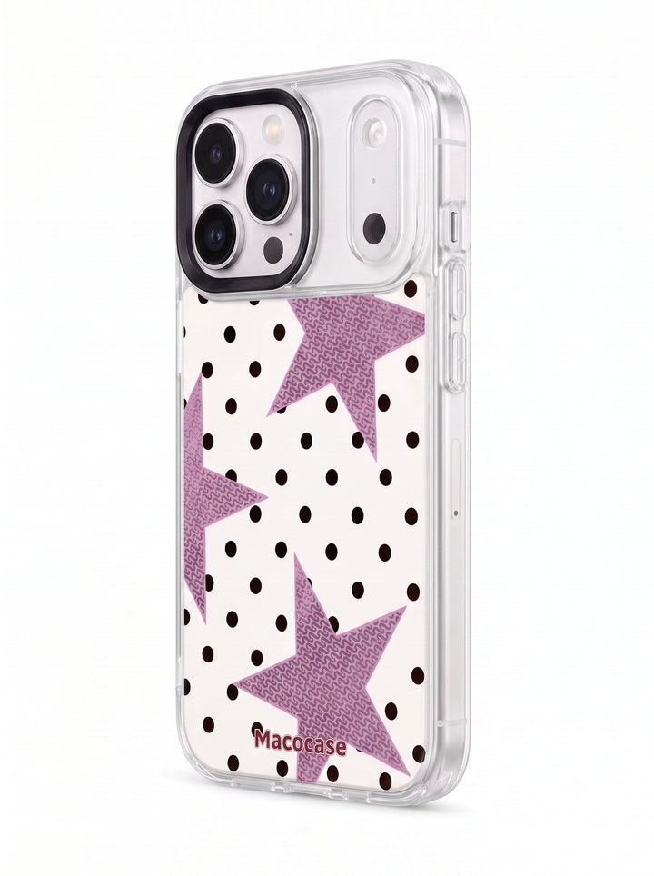 Macocase Purple Stars and Polka Dots Phone Case