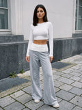 High Waisted Wide Leg Sweatpants