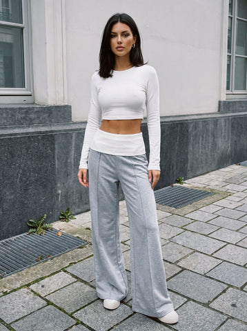 High Waisted Wide Leg Sweatpants