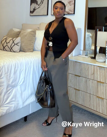 V-neck Ribbed Knit Tank