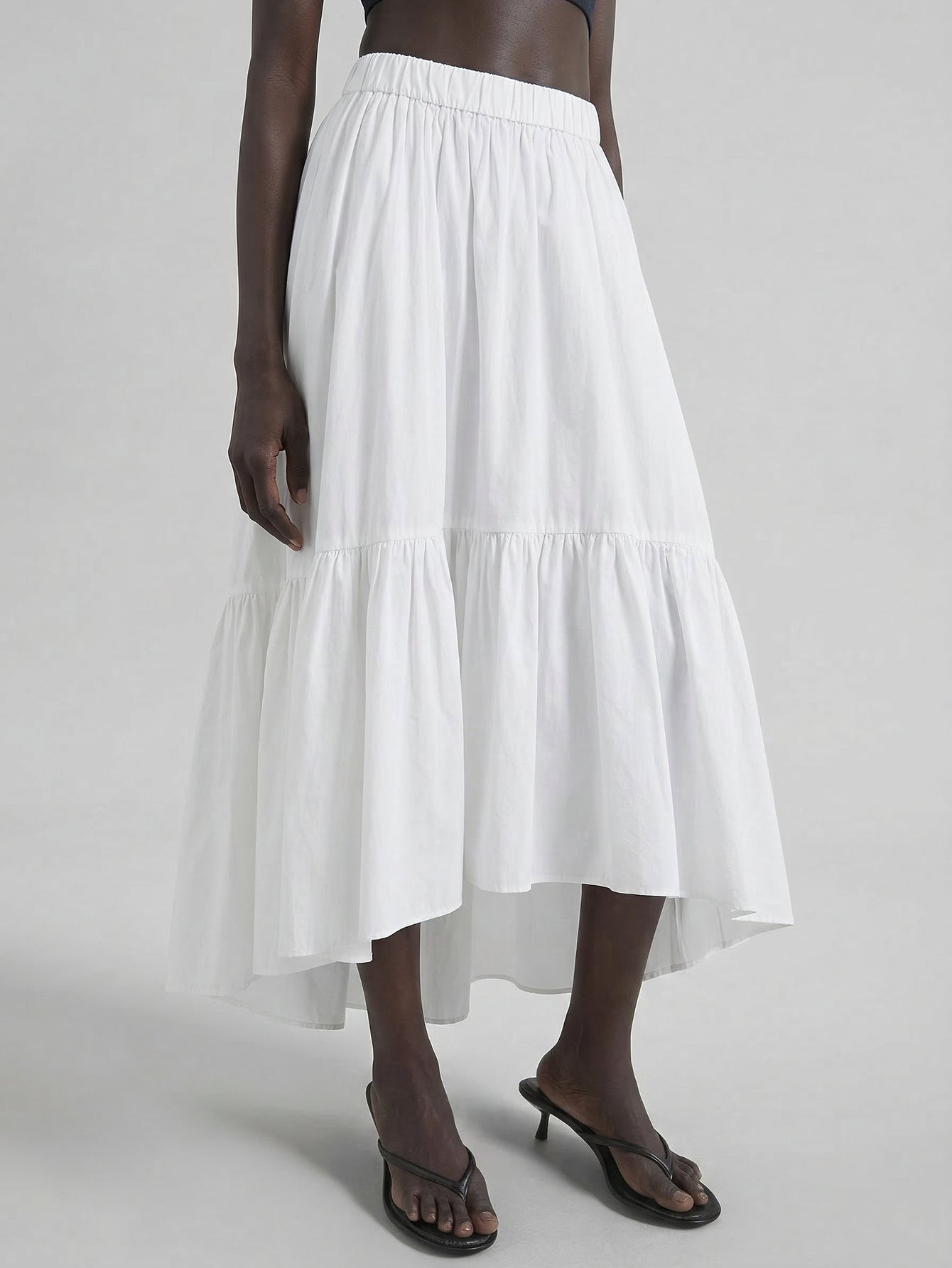 MO&Co.Cotton Blend A-line Skirt