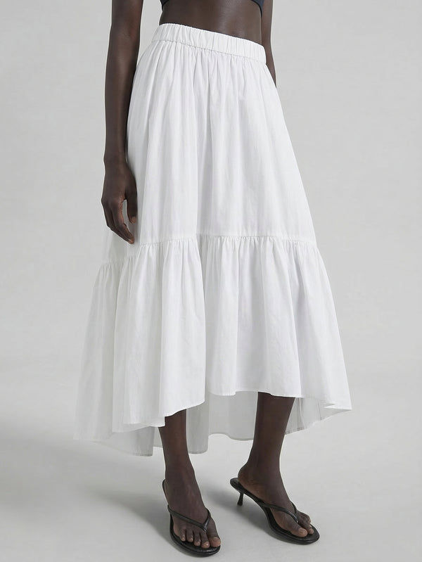 Cotton Blend A-line Skirt