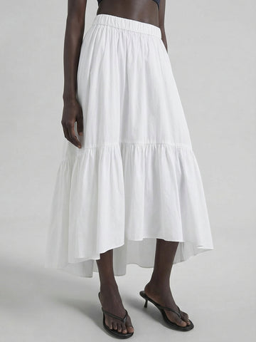 MO&Co.Cotton Blend A-line Skirt