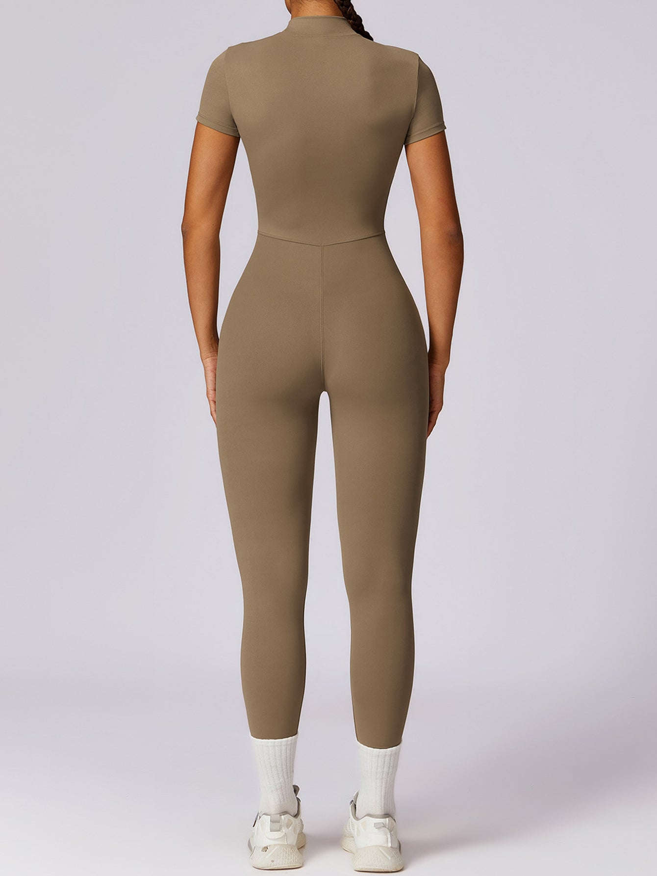 Short Sleeve High Neck Bodysuit