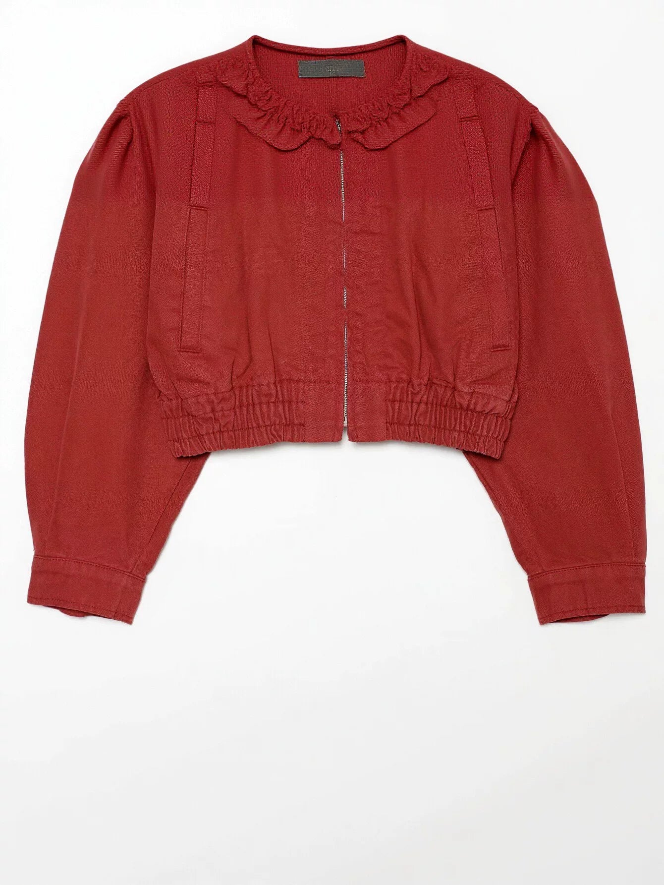 Oversized Zip Up Canvas Jacket