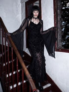 Sheer Bell Sleeve Gothic Bolero Jacket