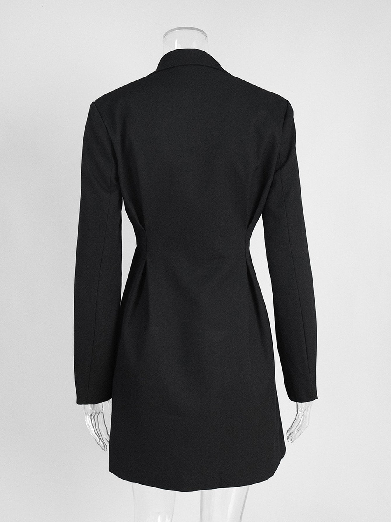 Elegant Double Breasted Blazer Dress