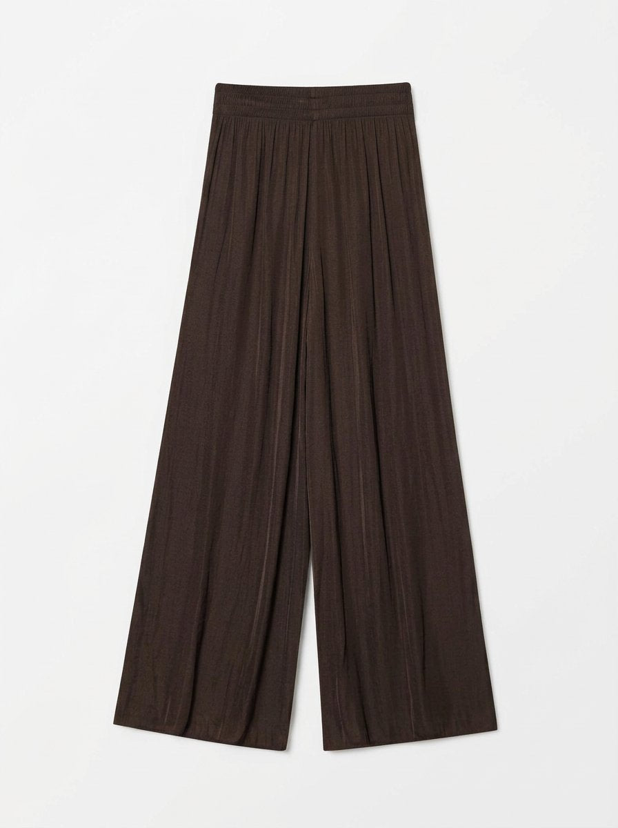 Pleated High Waisted Wide Leg Pants