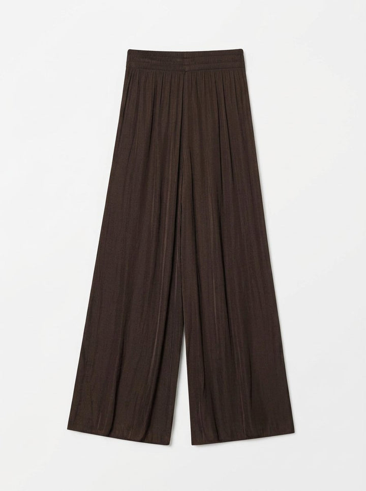 Pleated High Waisted Wide Leg Pants