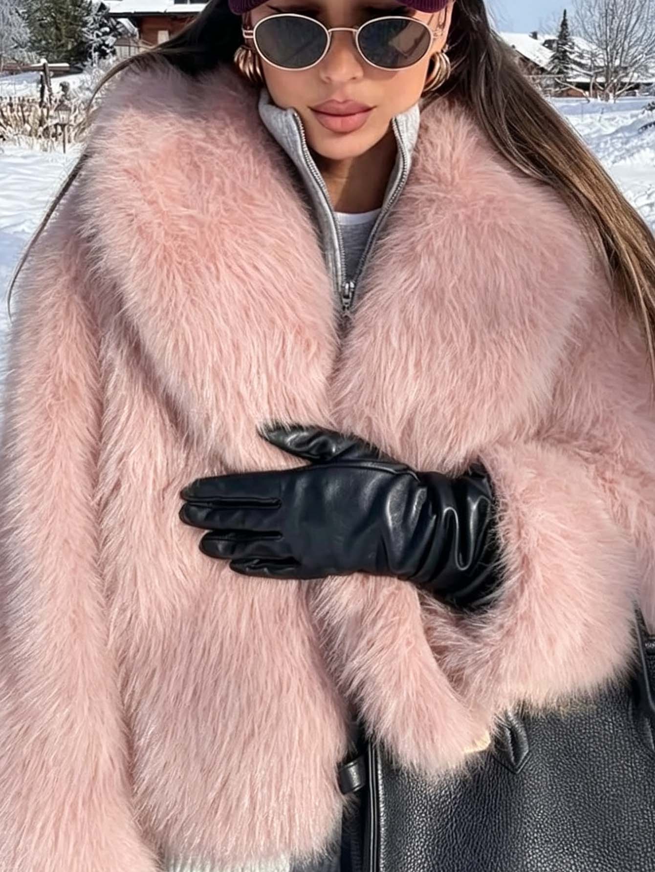 Cozy Plush Faux Fur Jacket