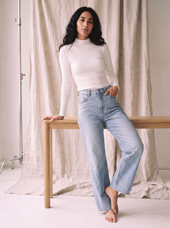 High Waisted Loose Wide Leg Jeans