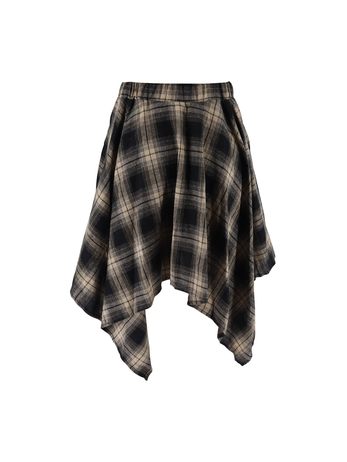 Plaid Tie Waist Mini Skirt