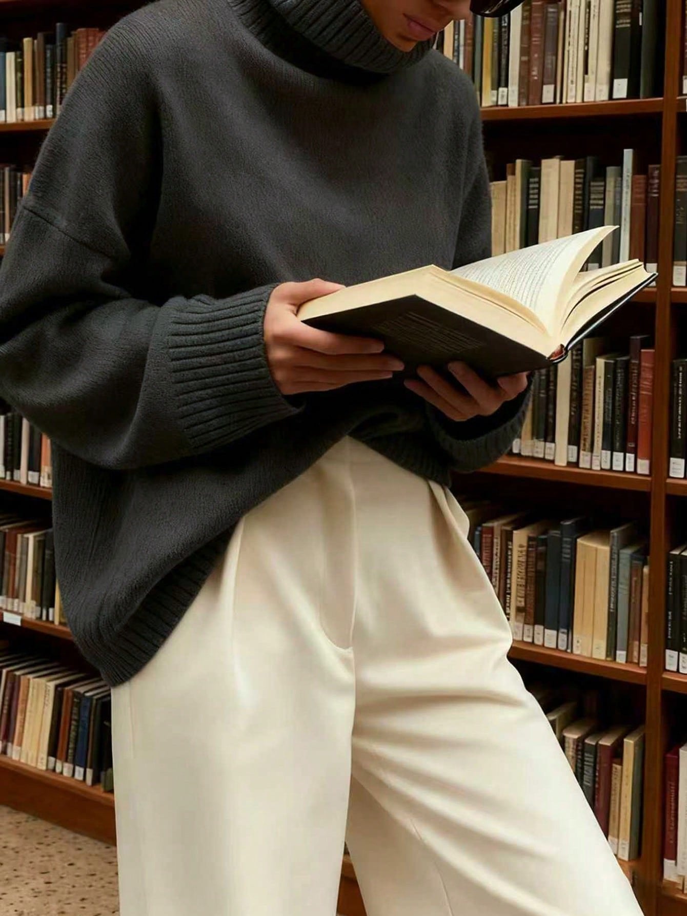Cozy Oversized Mock Neck Sweater