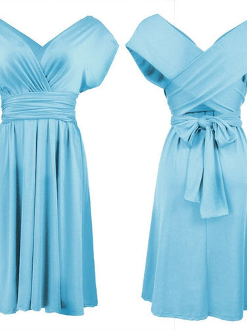 Deep V-Neck Pleated Cinched-Waist Elegant Midi Dress