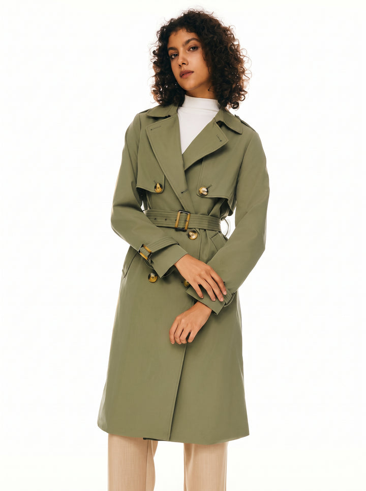 Classic Double Breasted Trench Coat