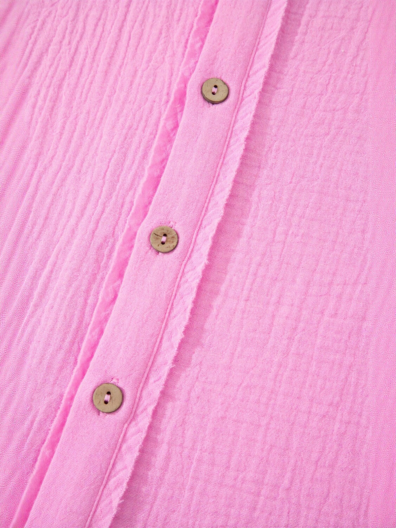 Pink Ruffle Sleeve Shirt