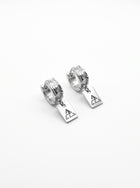 Minimalist Geometric Engraved Dangle Earrings