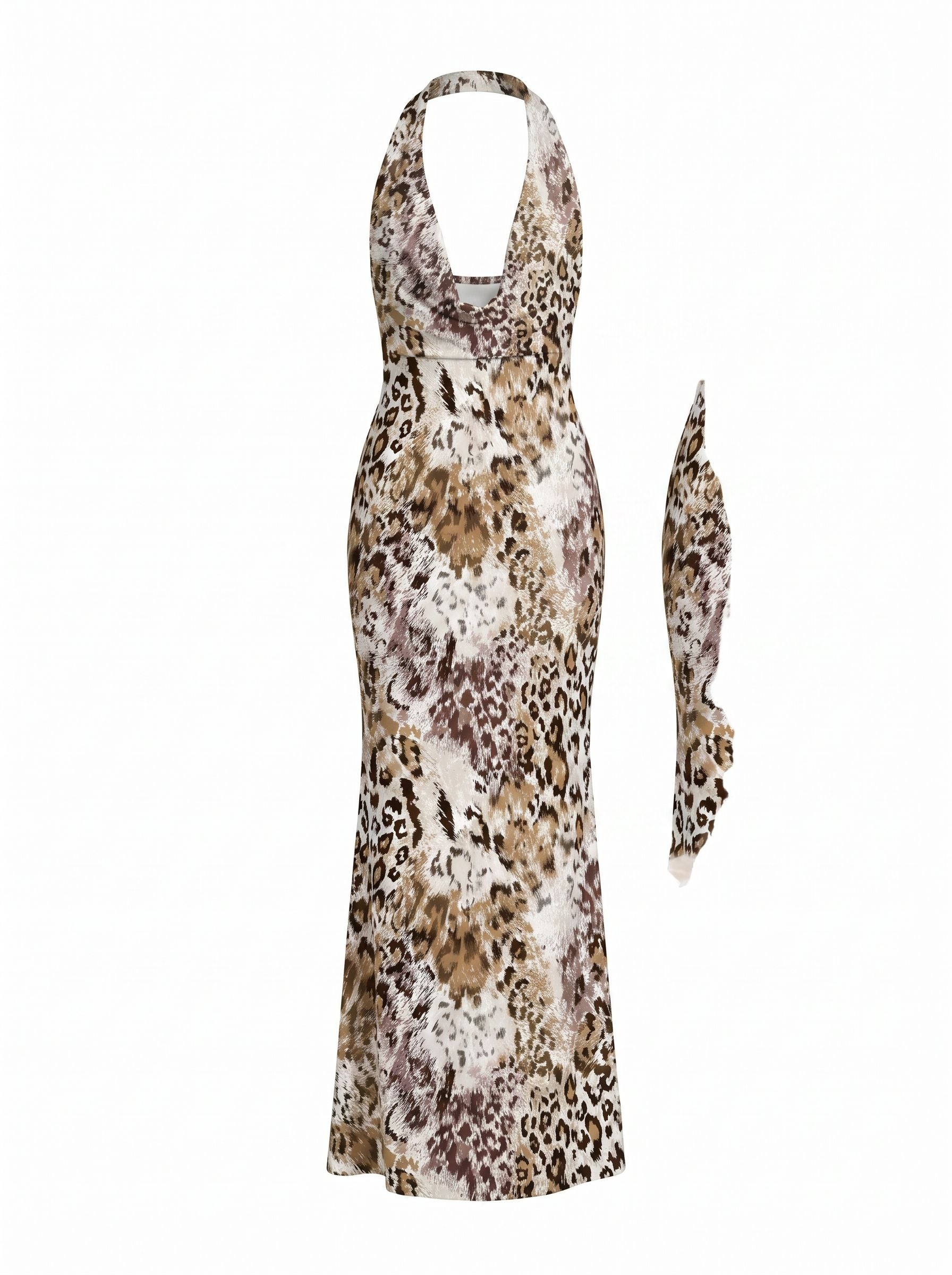 Tonisha Cox's Leopard Print Midi Dress