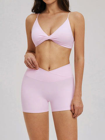 Seamless Twist Front Activewear Set