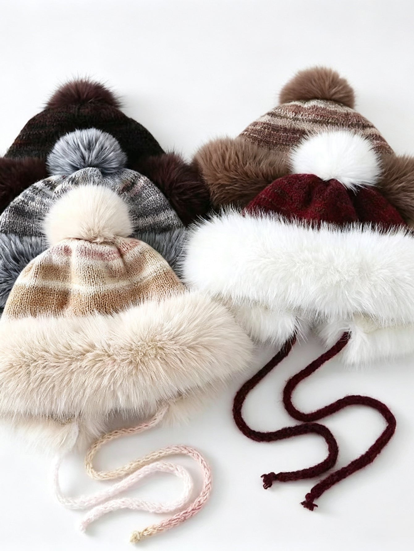 Cozy Faux Fur Trim Winter Hat