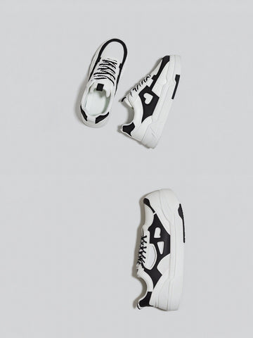 Chunky Heart Detail Platform Sneakers