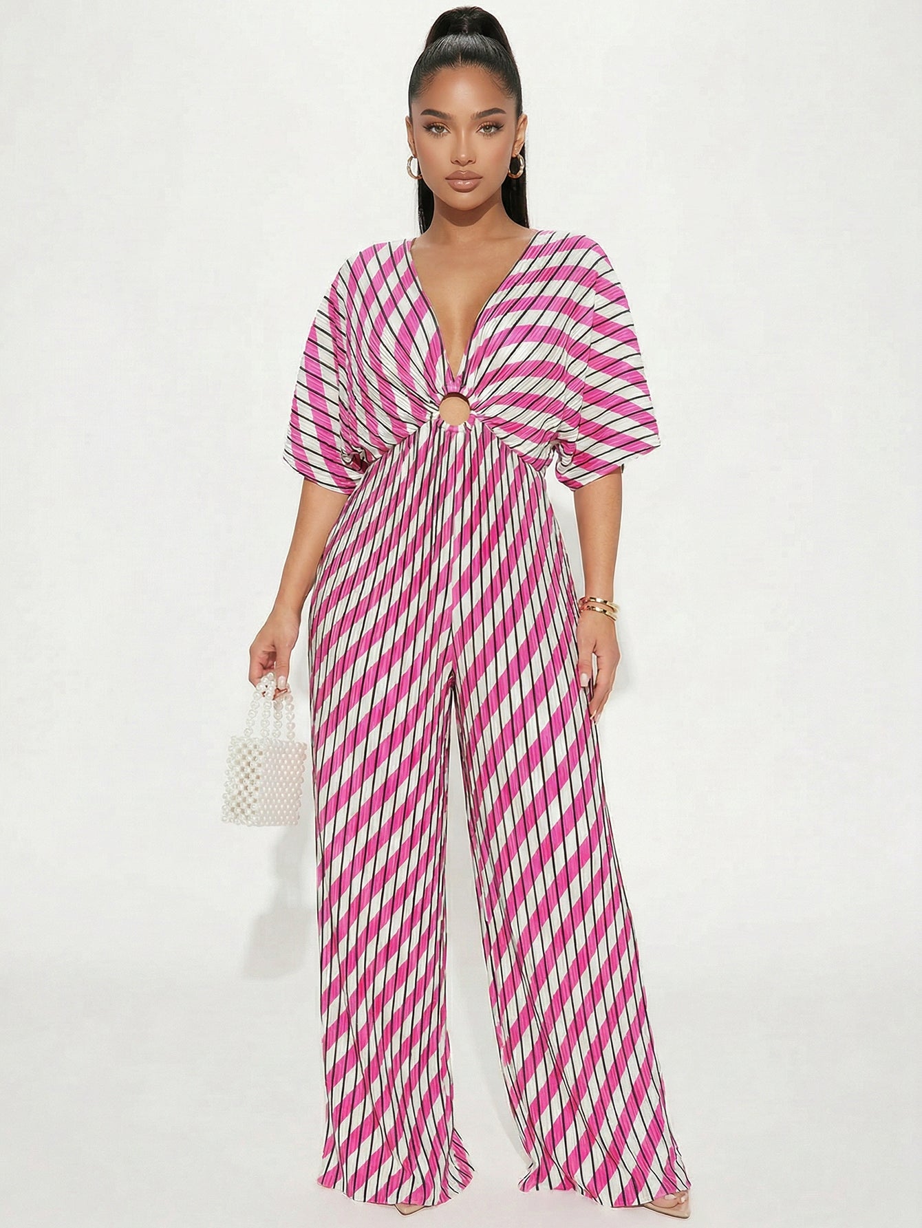 Cinched Waist Modern Jumpsuit