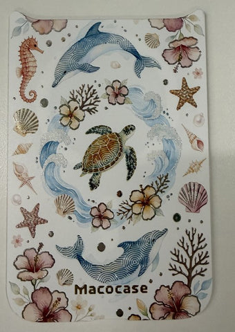 Sea Turtle and Dolphin Marine Life Phone Case