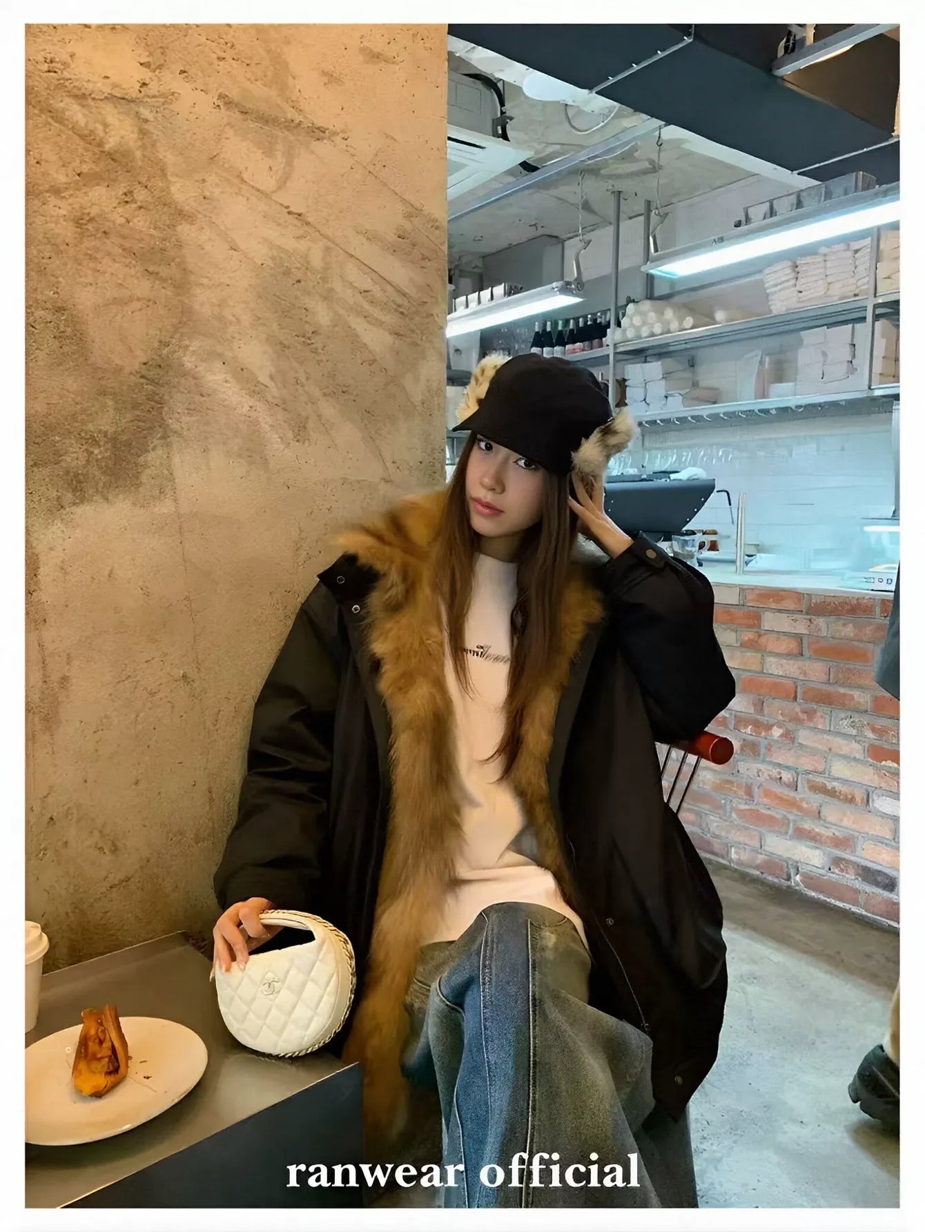 Cozy Faux Fur Trim Puffer Jacket