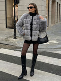 Luxury Plush Faux Fur Coat