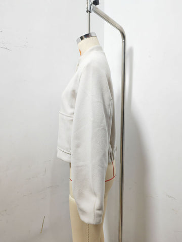 Cozy Wool Blend Snap Button Jacket