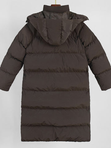 Cozy Hooded Long Puffer Coat