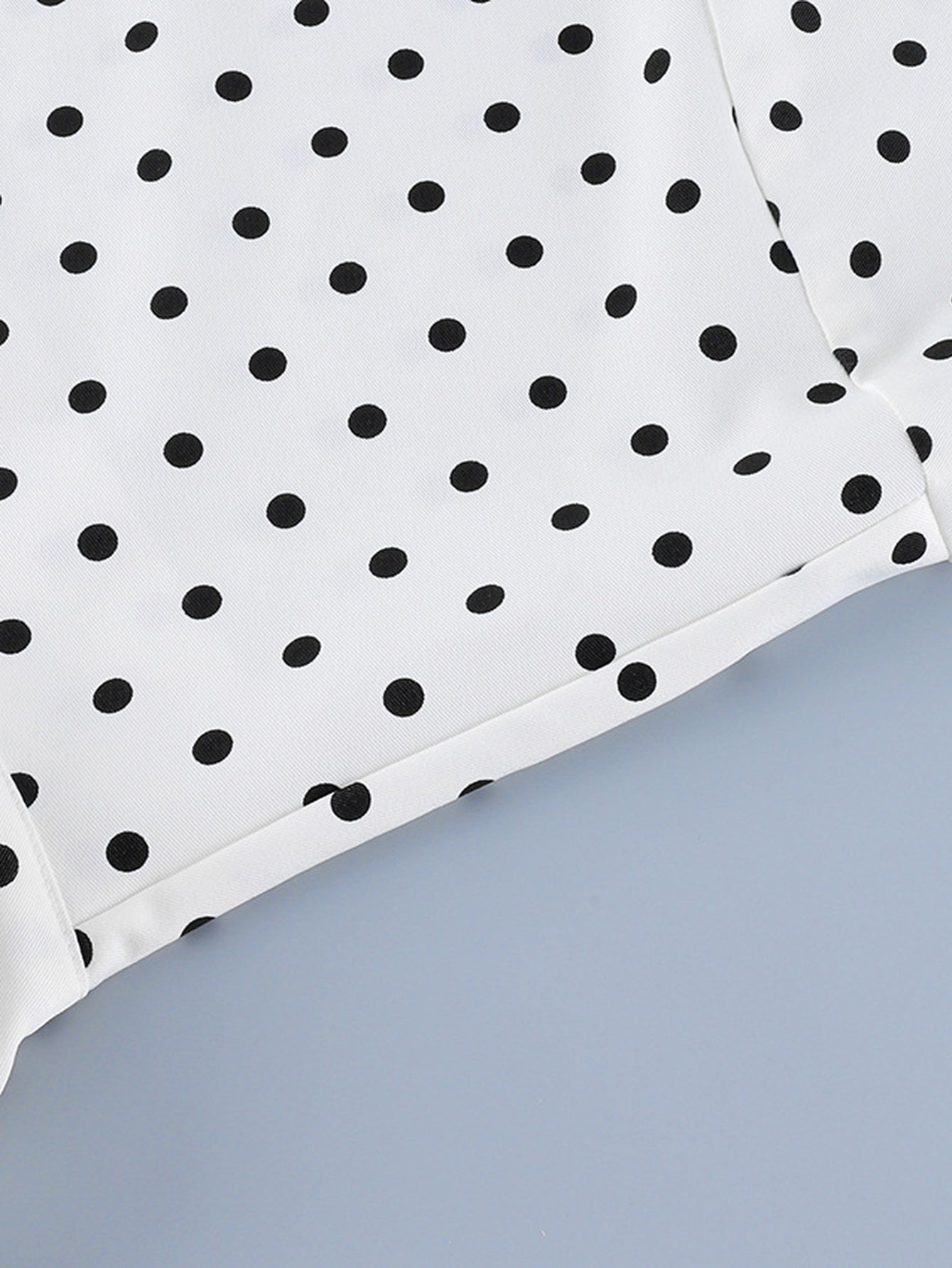 Oversized Polka Dot Zip Up Jacket