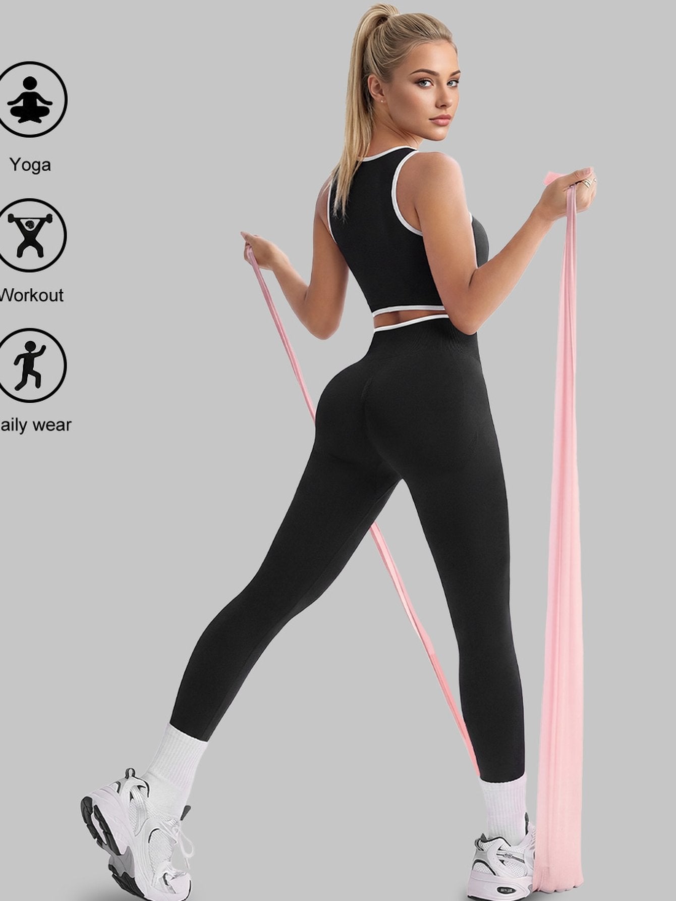 Seamless Cutout Crop Legging Set