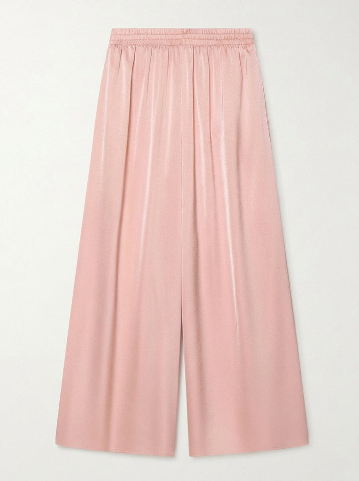 Pleated High Waisted Wide Leg Pants