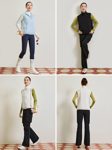 Lightweight Quilted Zip Up Vest