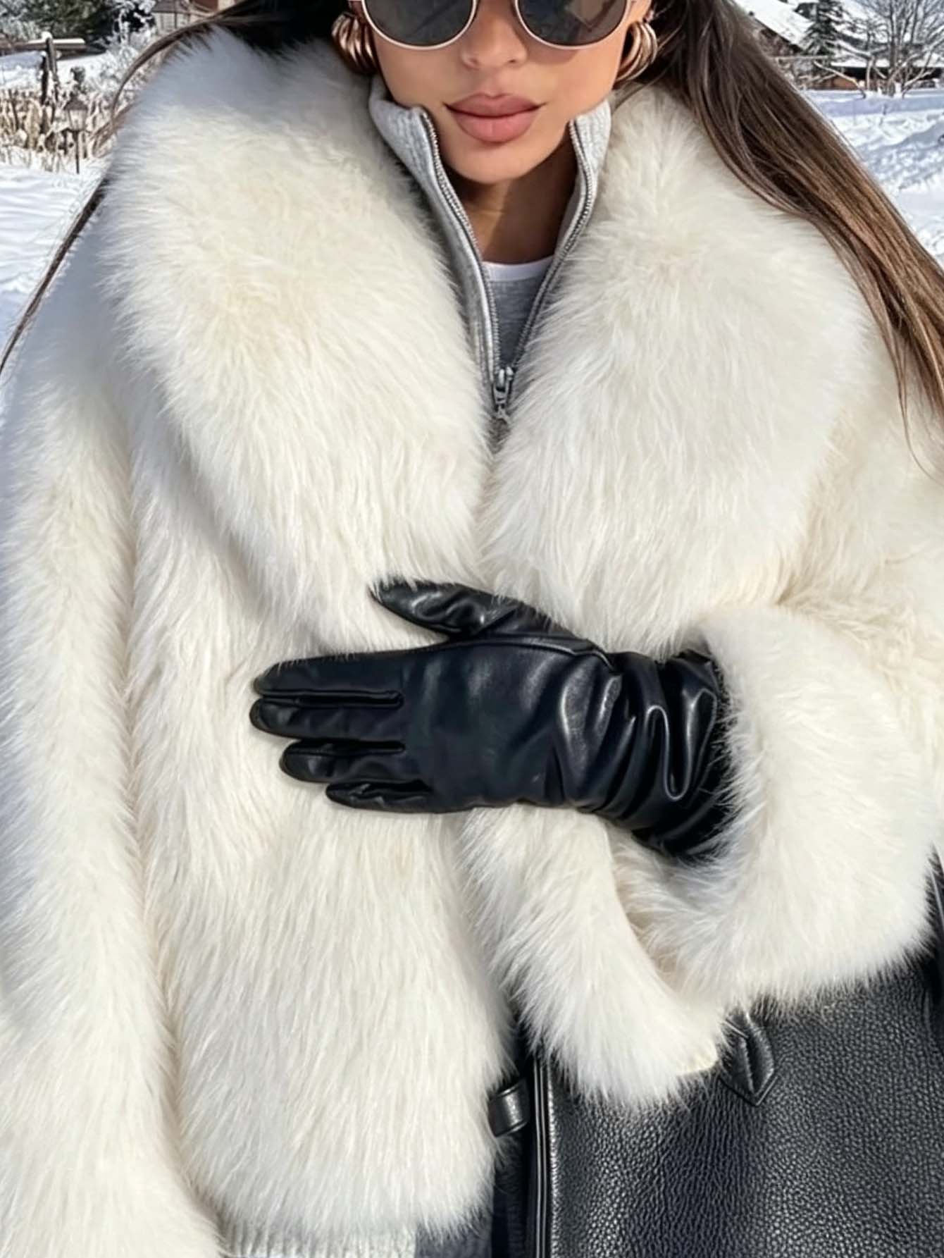 Cozy Plush Faux Fur Jacket