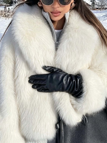Cozy Plush Faux Fur Jacket