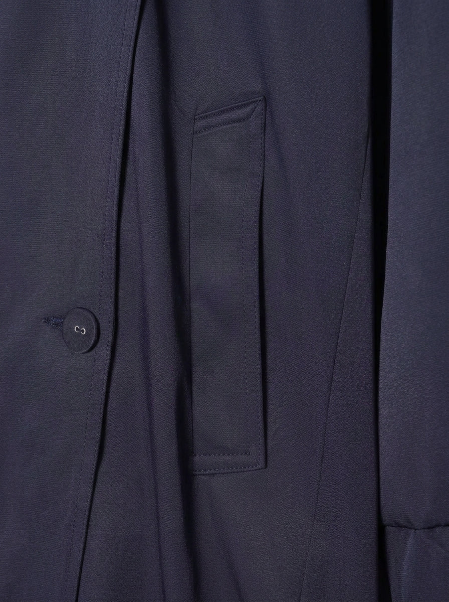 Cropped Double Breasted Trench Coat
