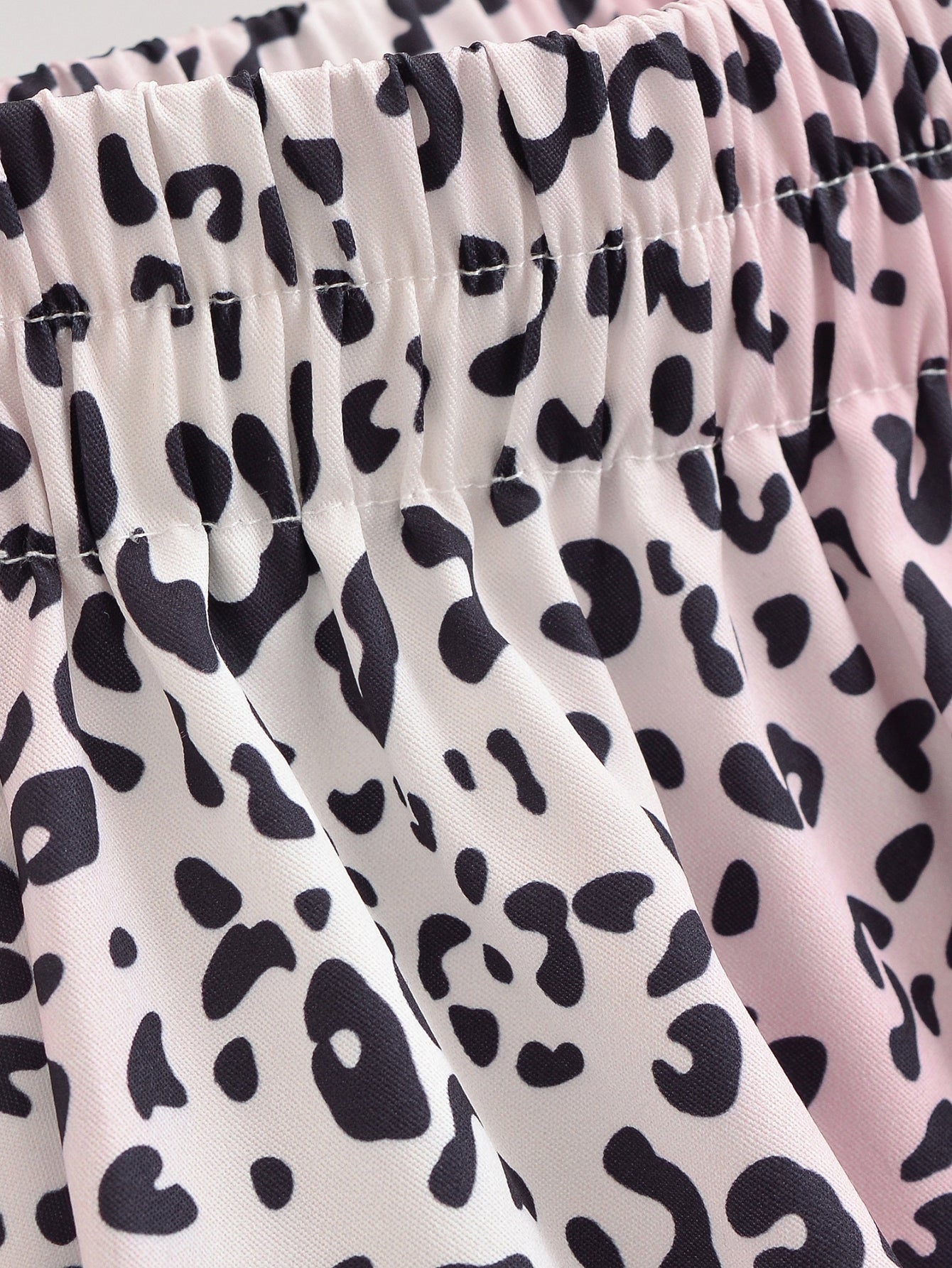 High Waisted Leopard Print Midi Skirt