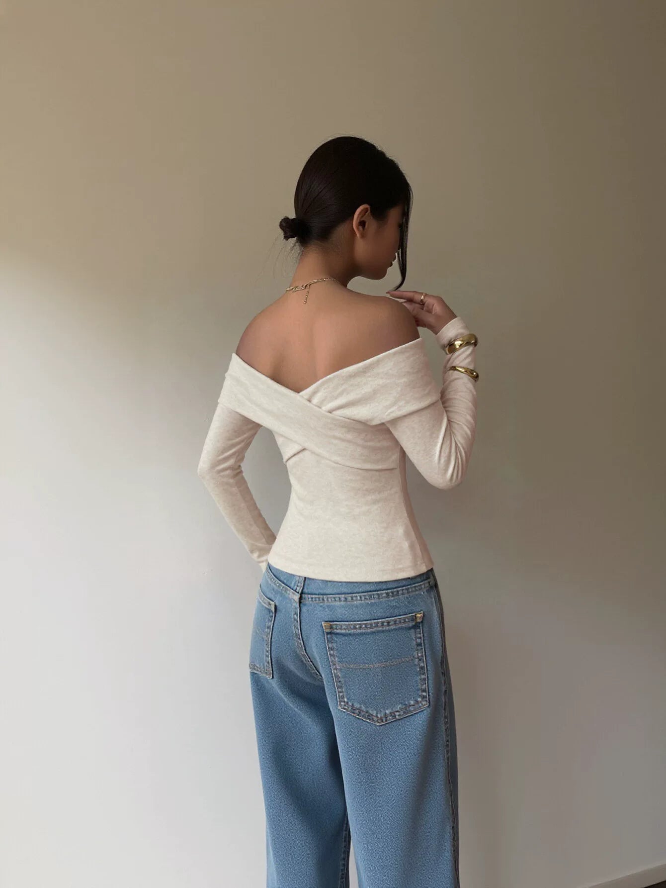 Off The Shoulder Crisscross Top